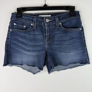 Women's Levi's Jean Shorts Dark Wash 4